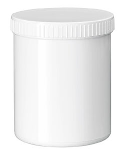 Zalfpot PLASTOBEL wit PP 650ml 90x110