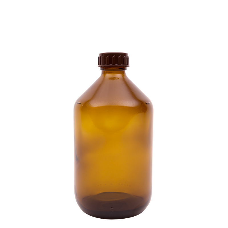 Medicijnfles bruin 500ml 28 mm gedopt