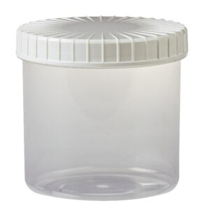 Tabletflacon OPTIPOT transparant PP 375ml inclusief PP schroefdeksel