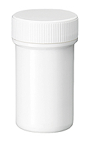 Zalfpot PLASTOBEL wit  GEDOPT  20ml PP in gesealde tray