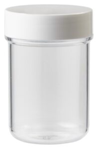 Tabletflacon PLASTOBEL transparant GEDOPT 35ml PS