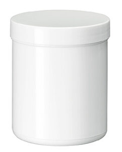 Zalfpot PLASTOBEL wit GEDOPT 250ml PP in gesealde tray