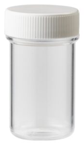 Tabletflacon PLASTOBEL transparant GEDOPT 20ml PS