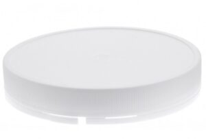 Schroef/garantiedeksel 111x20mm HDPE wit