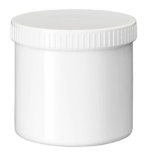 Zalfpot PLASTOBEL wit GEDOPT 500ml PP in kartonnen doos