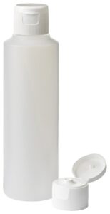 Fles HDPE naturel 250ml met 28 mm schroefmonding, inclusief spuitdop.